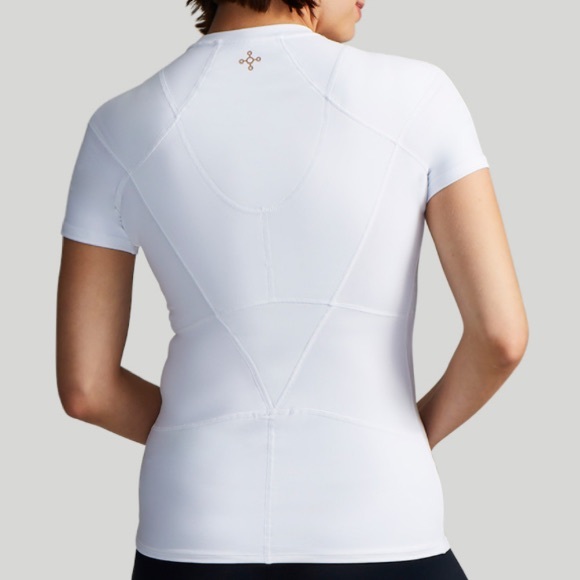 TOMMIE COPPER WHITE WOMEN’S PRO-GRADE SHORT SLEEVE SHOULDER SUPPORT SHIRT SIZE M - Picture 2 of 12